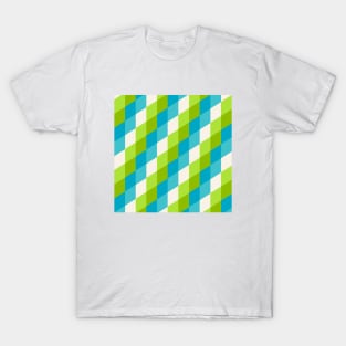 Diamonds pattern (Green & Blue) T-Shirt